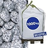Granit-Gletscherkies Grau 40-60 mm 1000 kg