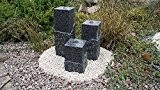 Granit Wasserspiel 3er-Set Shanghai 45/35/20 cm Springbrunnen Gartenbrunnen