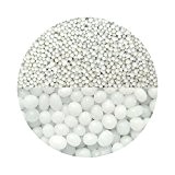 Granulat für künstliche Blumenerde Hydroperlen Hydro Perlen Wasserperlen Aquaperlen Weiß Weiss 3-4 mm