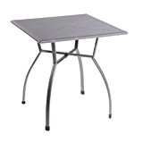 greemotion Tisch Toulouse 416395, ca. 70 x 70 x 72 cm, Gartentisch für Innen- und Außenbereich, Gs-zertifiziert, Kaffeetisch mit wetterfester ...