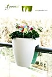 GREENBO Blumenkasten WEISS aus Kunststoff - Balkonkasten Balkonpflanzkasten Balkon - auch in weiteren Farben bei uns erhältlich (keine Halterung notwendig)