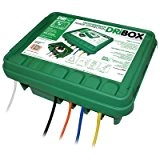 Greenbrook DB285G DriBox Weatherproof Outdoor Power Housing Connection/ Junction Box. Ideal for: Outdoor Heaters, Pressure Washers, Strimmers, Lawn Mowers, Hedge ...