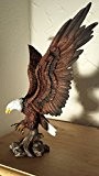 Großer Adler Wings of Glory colorierte Figur Gartenfigur Skulptur Neu