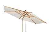 Großer premium Sonnenschirm "Sunshine Luxus" ø 240cm ( 2,4 Meter ) | ✓ Weißer Strand-Schirm mit hohem UV-Schutz 50+ ✓ ...