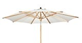 Großer premium Sonnenschirm "Sunshine Luxus" ø 300cm ( 3,0 Meter ) | ✓ Weißer Strand-Schirm mit hohem UV-Schutz 50+ ✓ ...