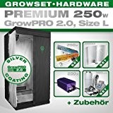 Growbox GrowPRO 2.0 L - Grow Set für Indoor Homegrow - 250W Grow Set Premium