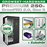 Growbox GrowPRO 2.0 S - Grow Set für Indoor Homegrow - 250W Grow Set Premium