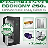 Growbox GrowPRO 2.0 S - Grow Set für Indoor Homegrow - 250W Grow Set Eco