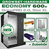 Growbox GrowPRO 2.0 XL - Grow Set für Indoor Homegrow - 600W GrowSet Eco