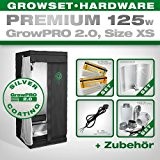 Growbox GrowPRO 2.0 XS - Grow Set für Indoor Homegrow - ESL Grow Set 125W Premium