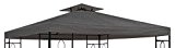 habeig Ersatzdach, 310g/m² Wasserdicht, circa 3 x 3 m, Pavillondach Wasserfest, anthrazit, 298 x 298 x 18 cm, 73004