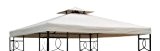habeig Ersatzdach 310g/m² Wasserdicht, circa 3 x 3 m, Pavillondach Wasserfest, beige, 298 x 298 x 18 cm, 73011