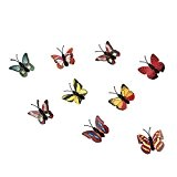 Hakkin 20.tlg Miniatur Garten Schmetterling Puppenhaus Dekoration Mini-welt Ornamente als Geschenk