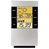 Hama LCD-Thermo-/Hygrometer "TH-200", mit Uhr, Datum und Wecker