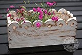 Handarbeit Holz Blumentöpf Blumenkasten Balkonkasten "Spitze" 46 cm
