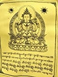 Hände von Tibet Buddha des Mitgefühls Tibet Gebetsfahnen Set von 10