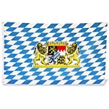 HC-Handel 910267 Bayernfahne Flagge 90 x 150 cm Stoff blau/weiß