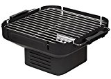 HEAT Tischgrill Holzkohle, Camping Grill, Klappgrill, Schwarz