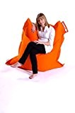 Hippo Safari Extra Groß Orange wasserabweisend gefüllt Sitzsack Liege Gaming Stuhl