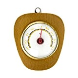 Holz Innen , Zimmer Bimetall Thermometer . Holzthermometer Analog . Temperaturanzeige -20 bis + 60 °C