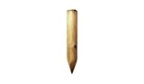 Holz Mini Palisade / Rundholz Maß 50cm x ∅ 8cm (Länge x Durchmesser) gespitzt, zylindrisch gefräst, einseitig gefast aus Kiefer ...
