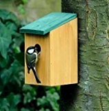 Holz Vogel Nistkasten / Vogelhäuschen / ca. 12 x 11,5 x 22cm, Vogelhaus zum Hängen und Stellen, M-96520