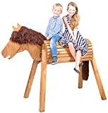 Holzpferd (Voltigierpferd) Wildpferd DAKOTA, handgemacht in Deutschland, Marken-Spielzeug in höchster Qualität von Wildkinder, robust, stabil, sicher, das Geschenk für Mädchen, ...