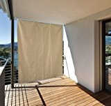 Home & Garden 301050114-HE Balkon Sicht- und Sonnenschutz vertikal 140x230 creme