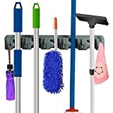 Home-Neat Mop und Besenhalter Wandhalterung Garten Werkzeuglager-Werkzeug-Rack (5-stellig)