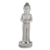 homea Garten 5dej928 Figur D 'Animal Buddha stehend Magnesia grau 25 x 23,5 x 79 cm