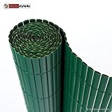 Homestyle4u Sichtschutz Zaun Windschutz Balkon Terrasse grün PVC 150x200