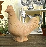 Huhn 44 cm hoch aus Terracotta Deko Garten Ostern Figur Tier