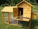 Hühnerstall Hühnerhaus Cocoon Hühnerstall sehr gross für 6 Vögel oder 10 Wachteln, abnehmbares Dach für einfachere Reinigung, mit Lüftungslöchern, mit ...