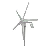 HUKOER 400W Windkraftanlage 12V Windgenerator Windkraftgenerator Turbine 5 Blades niedrige Windgeschwindigkeit Wasserdichte Windkontroller Start