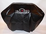 I&O BBQ ® Wetterschutzhaube, Abdeckhaube aus LKW-Plane für I&O BBQ ® 4S oder Grills bis 180cm m. Logo