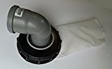 IBC DECKEL FILTER NYLON AUSWASCHBAR mit Deckel für Regenwassertank IBC 1000 Liter -Top Qualität- (160mm) 90Grad Bogen
