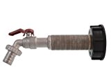 IBC Wassertank-Zubehör, Prime, Kugel Auslaufventil mit 8cm Verlängerung 1/2", DIN61