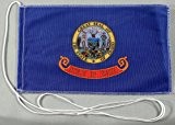Idaho USA Bundesstaat 15x25 cm Tischflagge in Profi - Qualität Tischfahne Autoflagge Bootsflagge Motorradflagge Mopedflagge