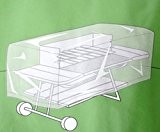 Idee Haus: Schutzhülle für Barbecue Grill 137x56x46 cm Farbe grün
