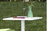 Idee Tische Outdoor, Tische ausziehbaren Tisch quadratisch 70 x 70 cm hoch 109 cm mit Tischplatte aus Werzalit, Sockel aus Aluminium