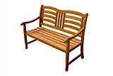 indoba® IND-70287-GB2 - Serie Montana - Gartenbank 2-Sitzer aus Holz FSC zertifiziert