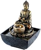 infactory Beleuchteter Zimmerbrunnen mit Buddha