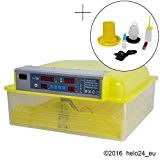 Inkubator Brutmaschine EW-48 mit Zeitschaltuhr, automatische Wendefunktion, Temperaturregler und Temperaturalarm