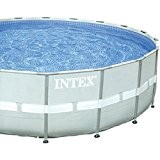 Intex Aufstellpool Frame Pool Set Ultra Rondo, Grau, Ø 488 x 122 cm