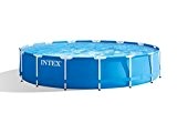 Intex Metal Frame Pool Set 457 x 84cm,  blau