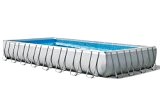 Intex Pool Ultra Frame rechteckig mit Pumpe A Sand, Leiter Doppel, Tuch base-copertura I.1 975x488