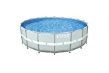 Intex Ultra Rondo II Frame Pool Set, für den Sommer, grau, 549 x 132 cm