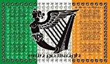 Irland Soldaten Flagge 5 ft x 3 ft groß - 100% Polyester - Metall Ösen - doppelt genäht