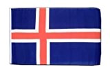 Island Flagge, isländische Fahne 30 x 45 cm, MaxFlags®