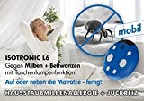 ISOTRONIC 2er Set Ultraschall Milbencontroller Beetle batteriebetrieben mobil gegen Milben Hausstaubmilben Bettwanzen Allergie zusätzliches Licht
